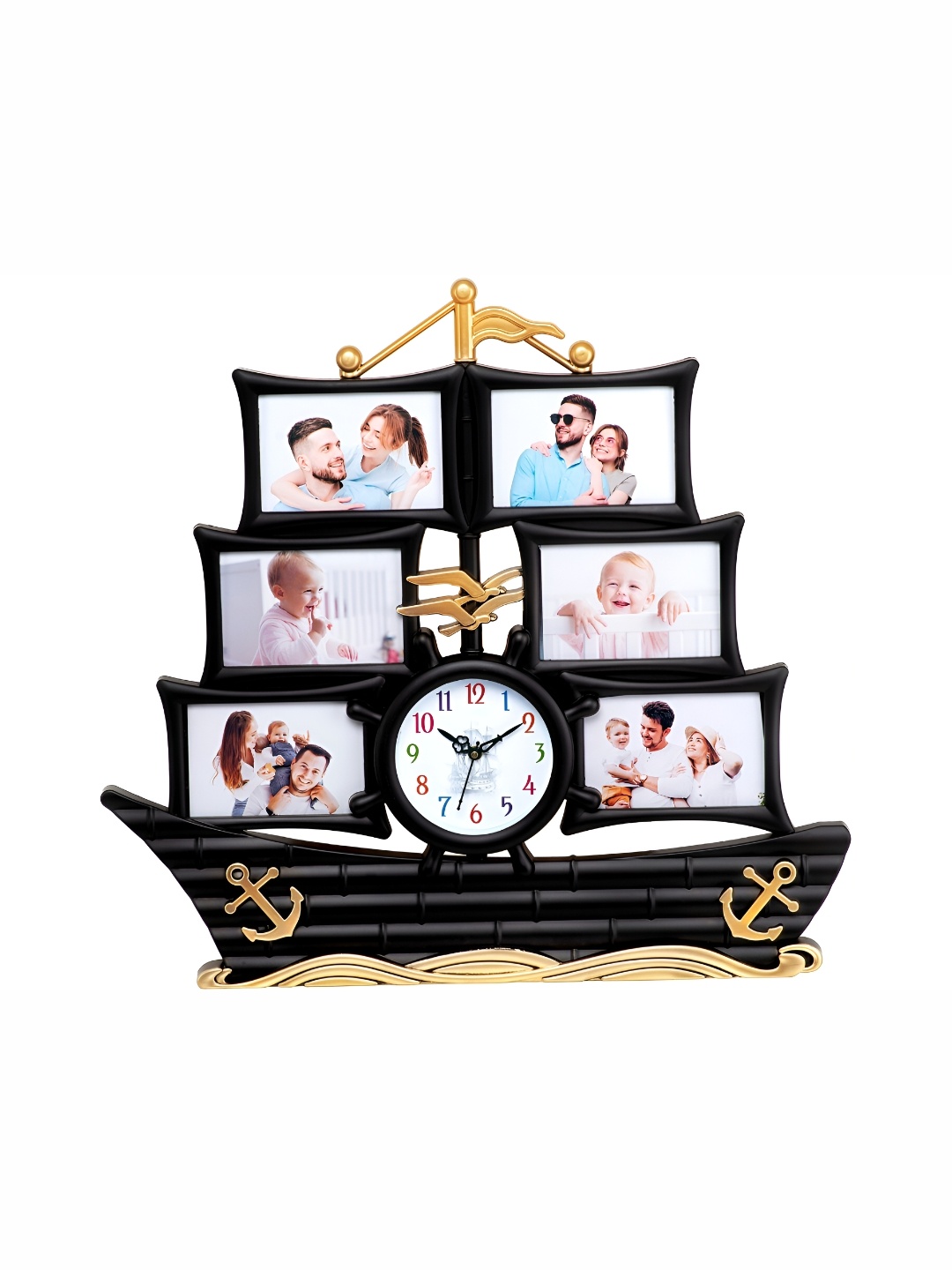 

Attractionz Att'z Black & White Contemporary Analogue Wall Clock