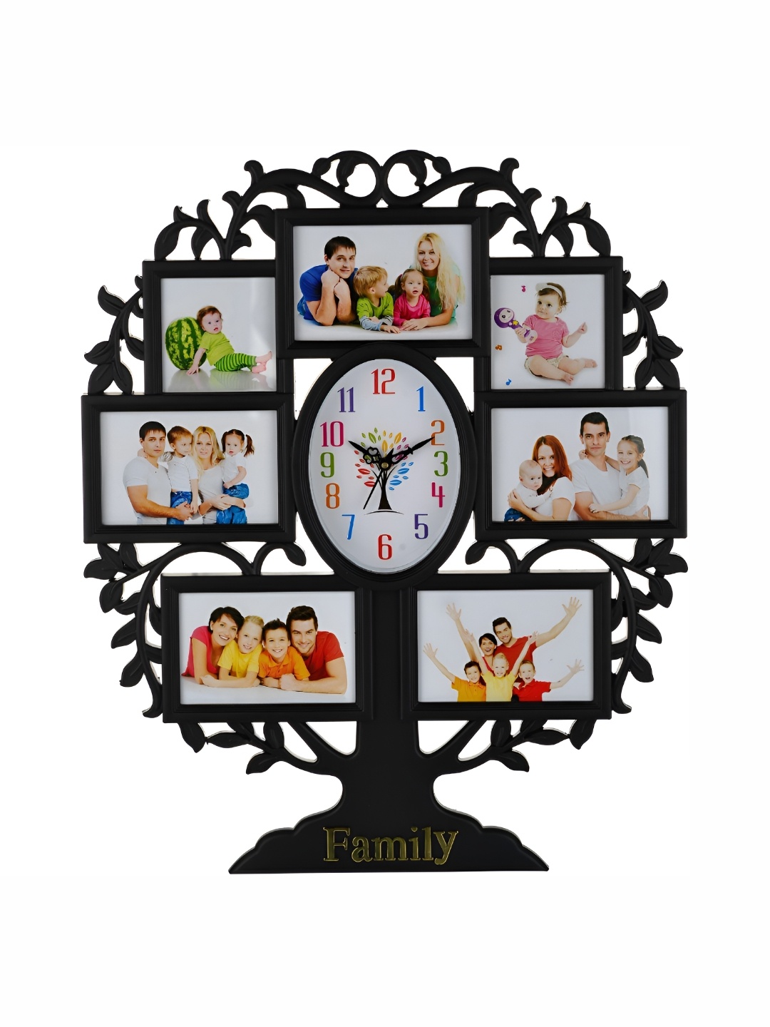 

Attractionz Black Oval Contemporary Analogue Wall Clock