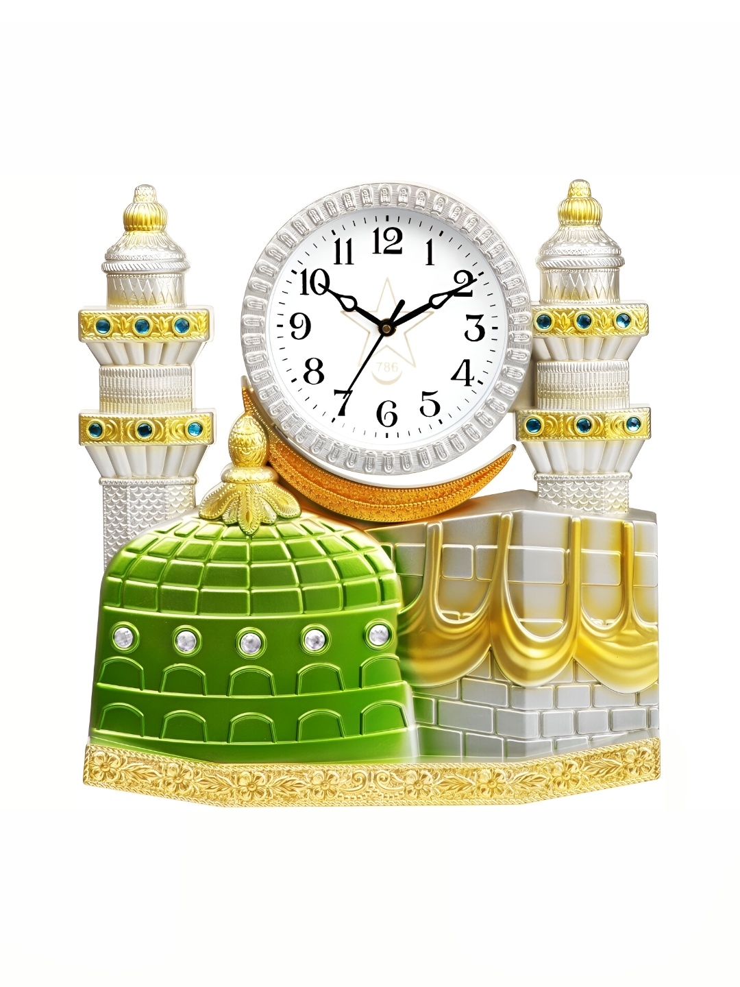 

Attractionz White Round Contemporary Analogue Wall Clock