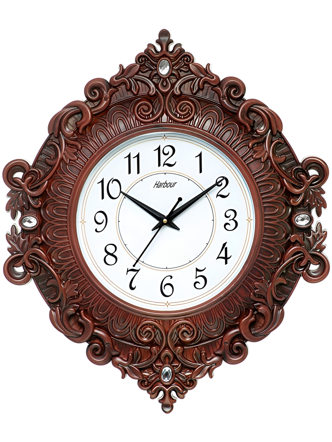 

Attractionz Brown Round Shaped Traditional Analogue Wall Clock