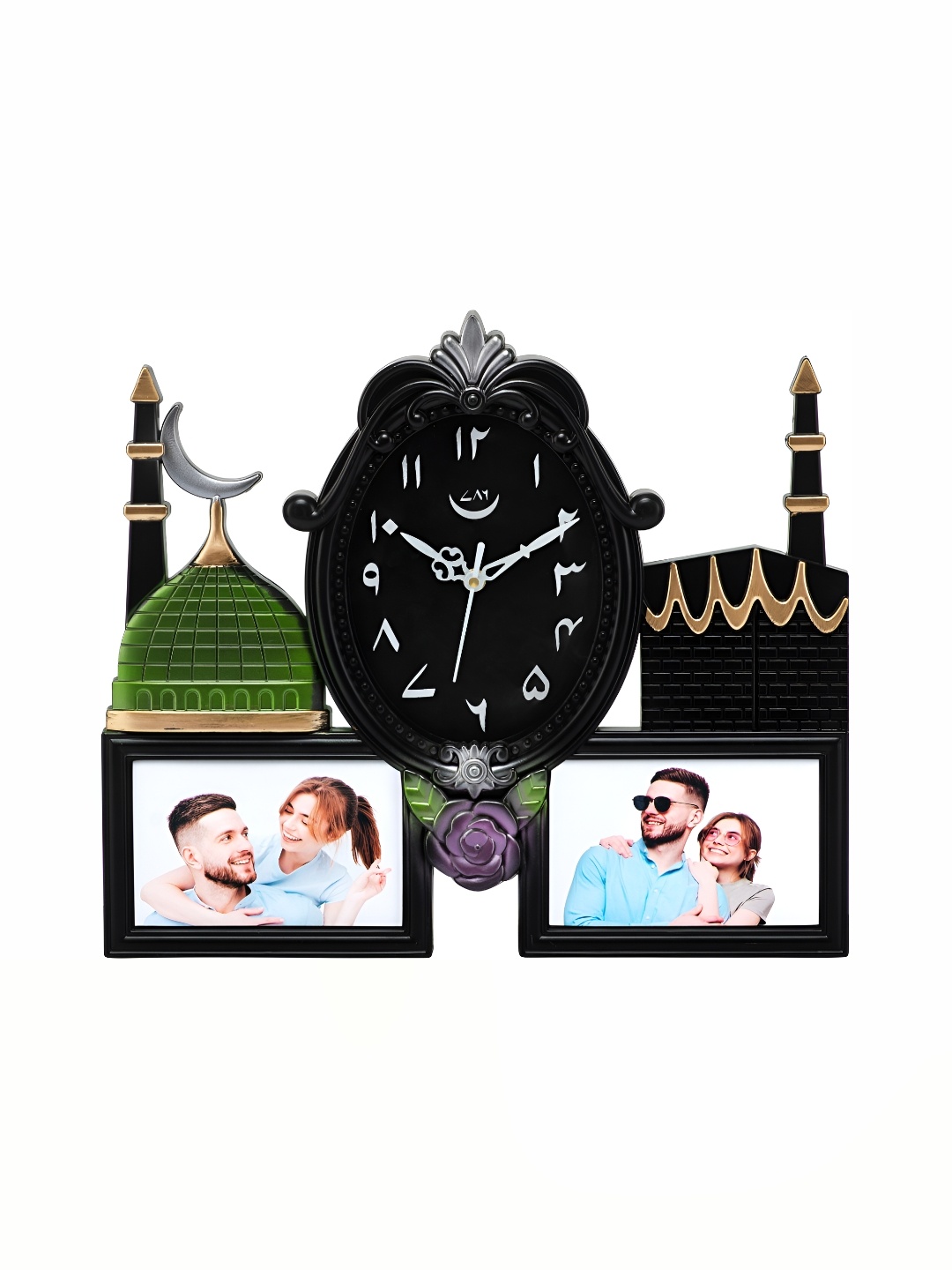 

Attractionz Black Round Contemporary Analogue Wall Clock