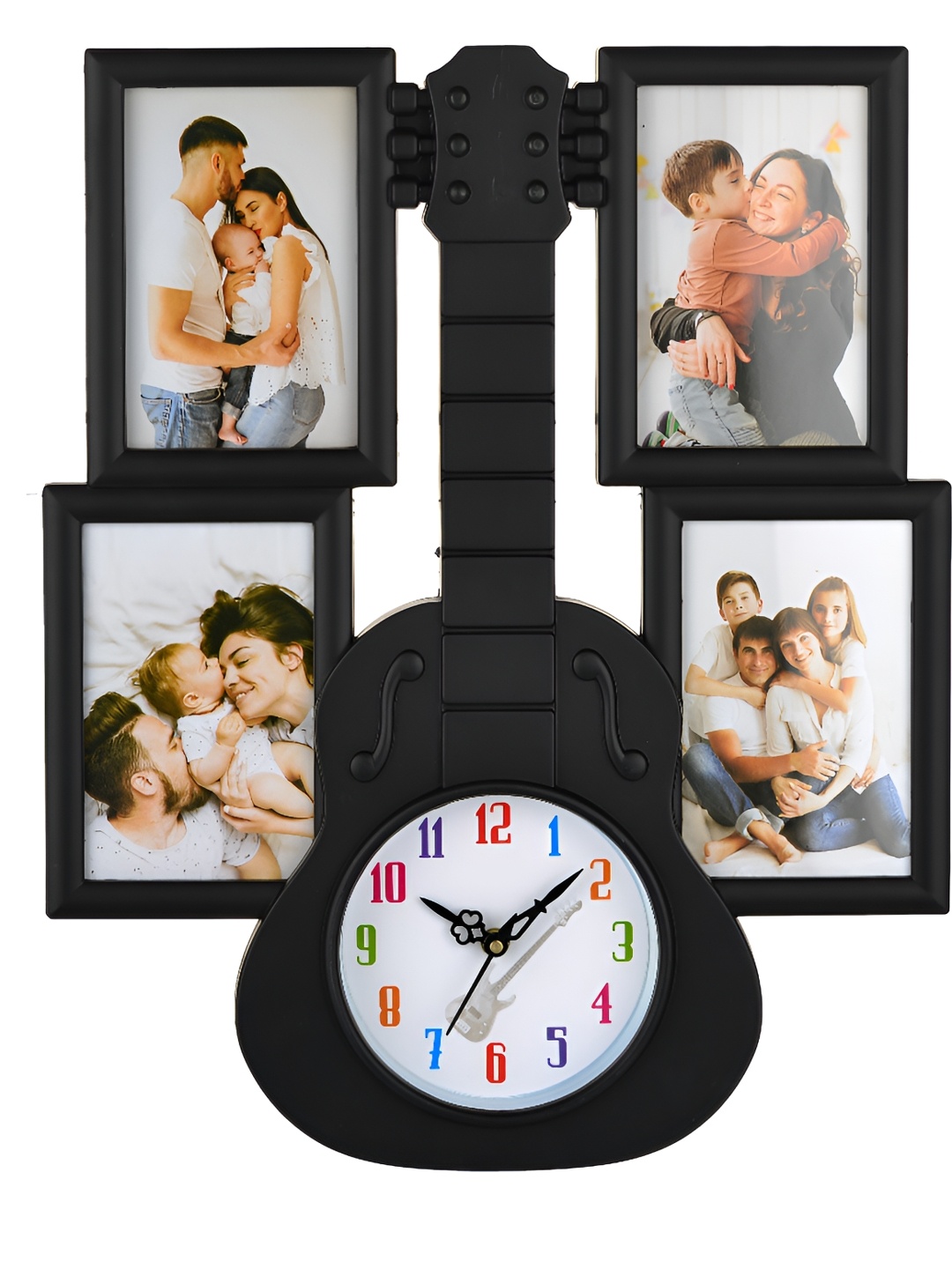 

Attractionz Black Round Contemporary Analogue Wall Clock