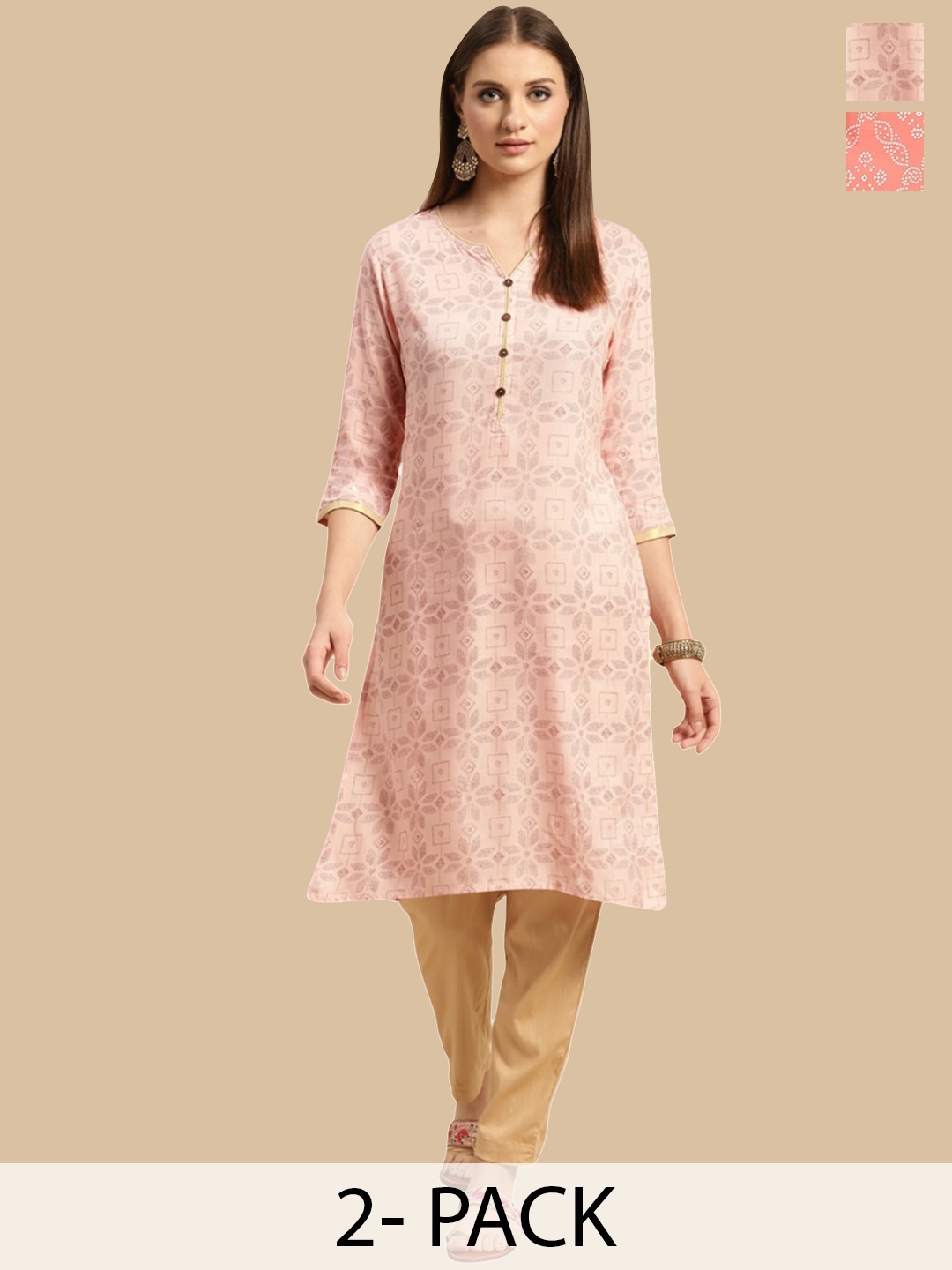 

Rangita Women Thread Work Kurta, Multi