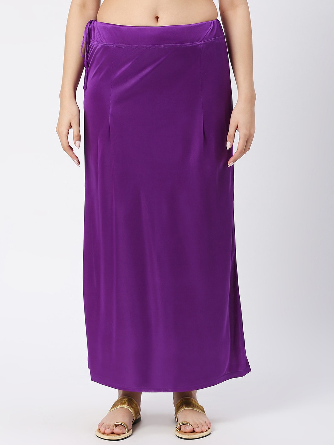

FEMMIBELLA Satin Saree Shapewear, Purple