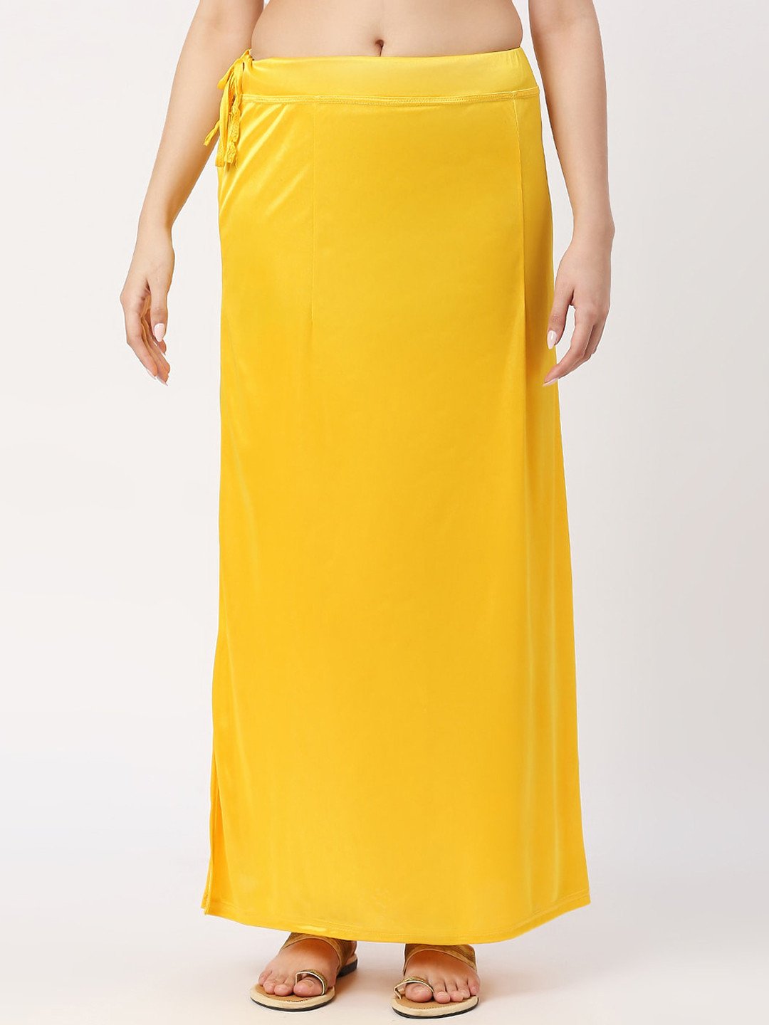 

FEMMIBELLA Satin Saree Shapewear, Yellow