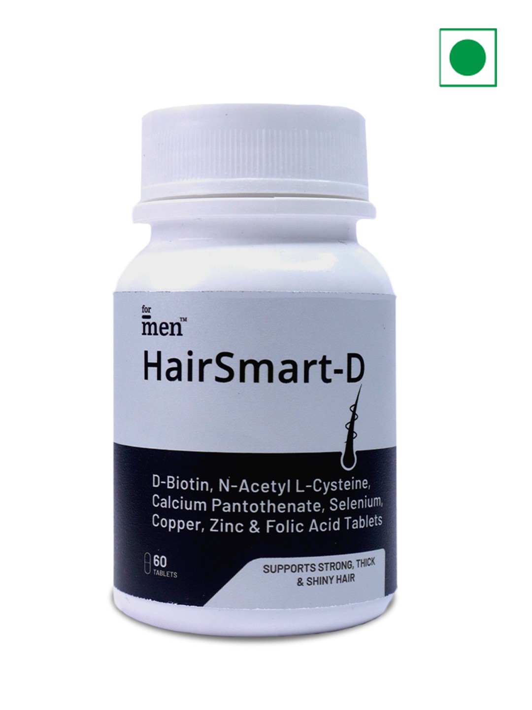 

ForMen Biotin Hair Growth Tablets - 60 Tablets, White