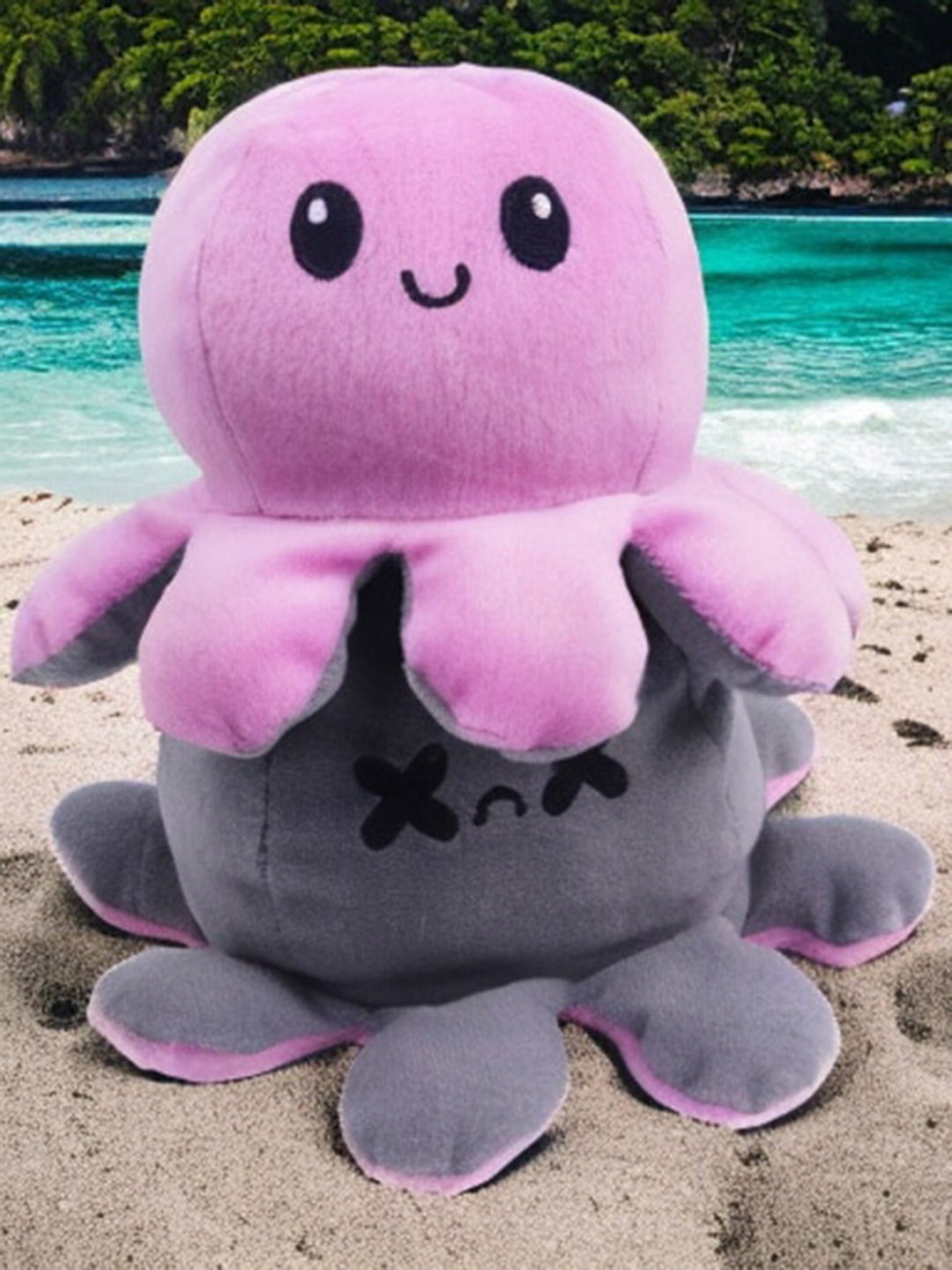 

CareDone Kids Cotton Reversible Octopus Soft Toy, Pink