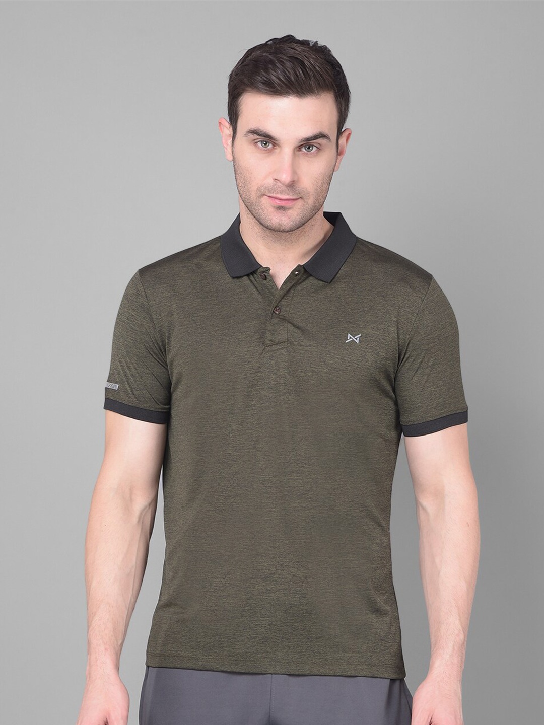 

Force NXT Polo Collar Anti Odour Sports T-shirt, Olive