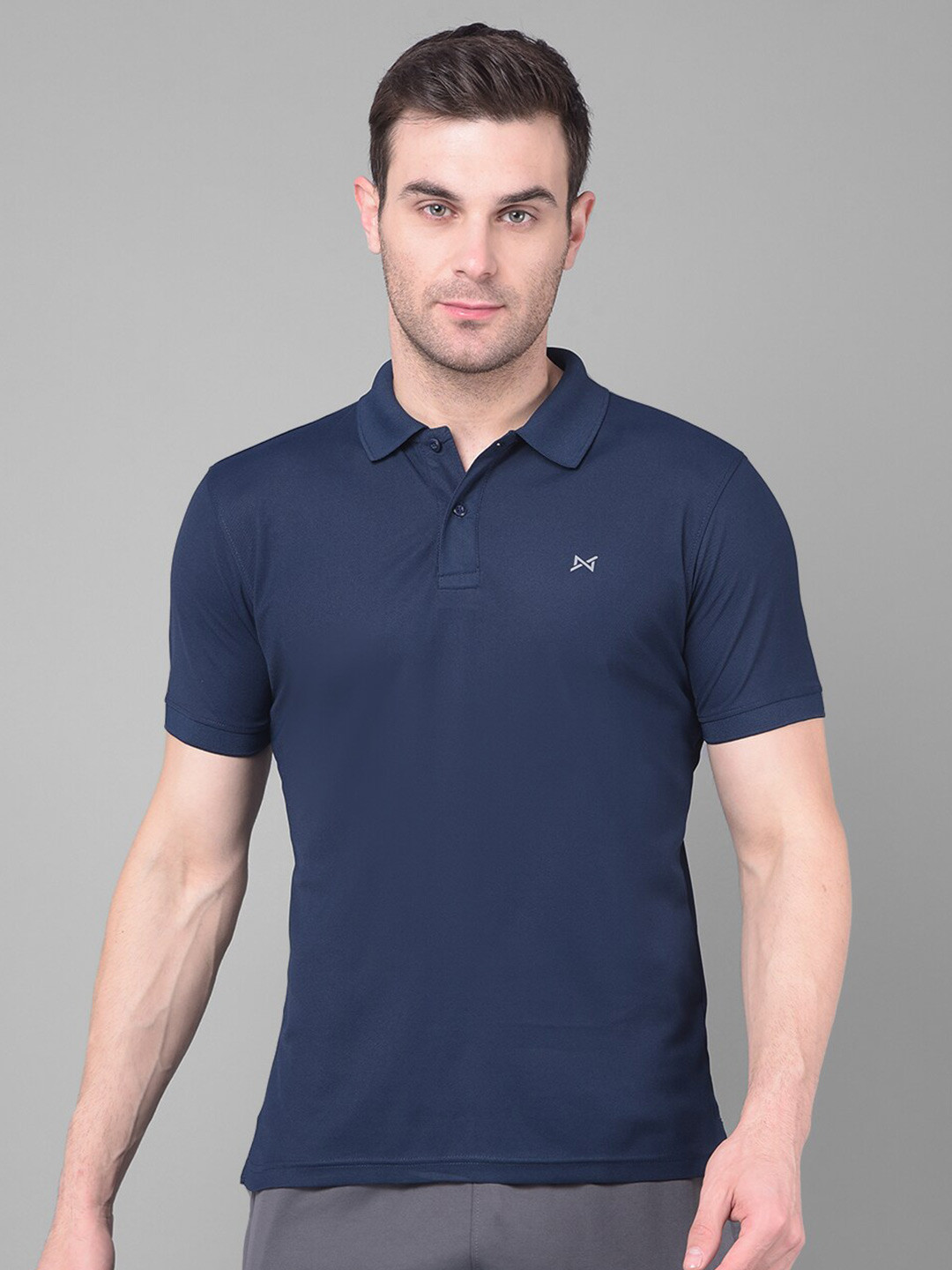 

Force NXT Men Anti Viral Anti Odour Cool Collared Polo Sports Solid T-Shirt, Blue