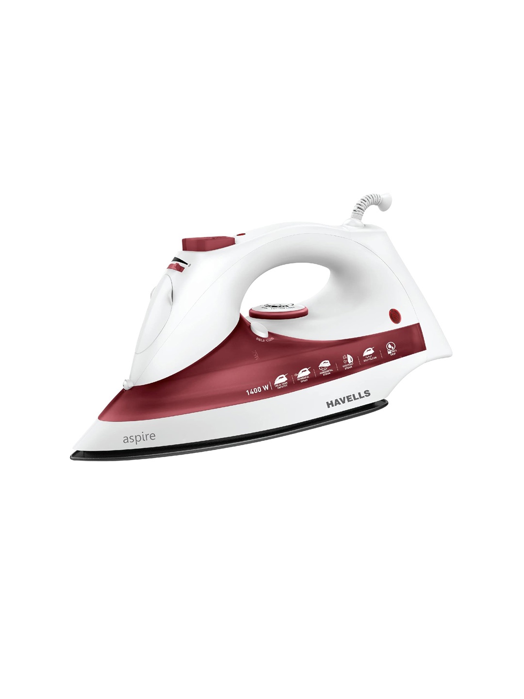 

Havells Aspire Red & White 1400W Spray & Steam Iron-180 ml