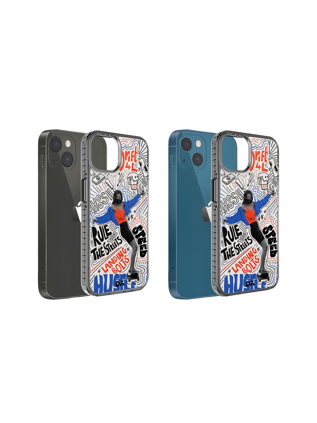 

DailyObjects Drift4L Stride 2.0 Printed iPhone 15 Super Slim Back Case, White