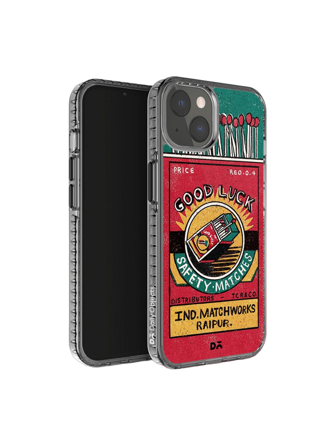 

DailyObjects Printed Impact Resistant iPhone 14 Super Slim Back Case, Black