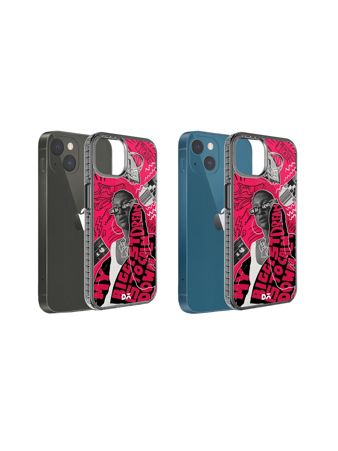 

DailyObjects Printed Impact Resistant iPhone 15 Plus Super Slim Back Case, Pink