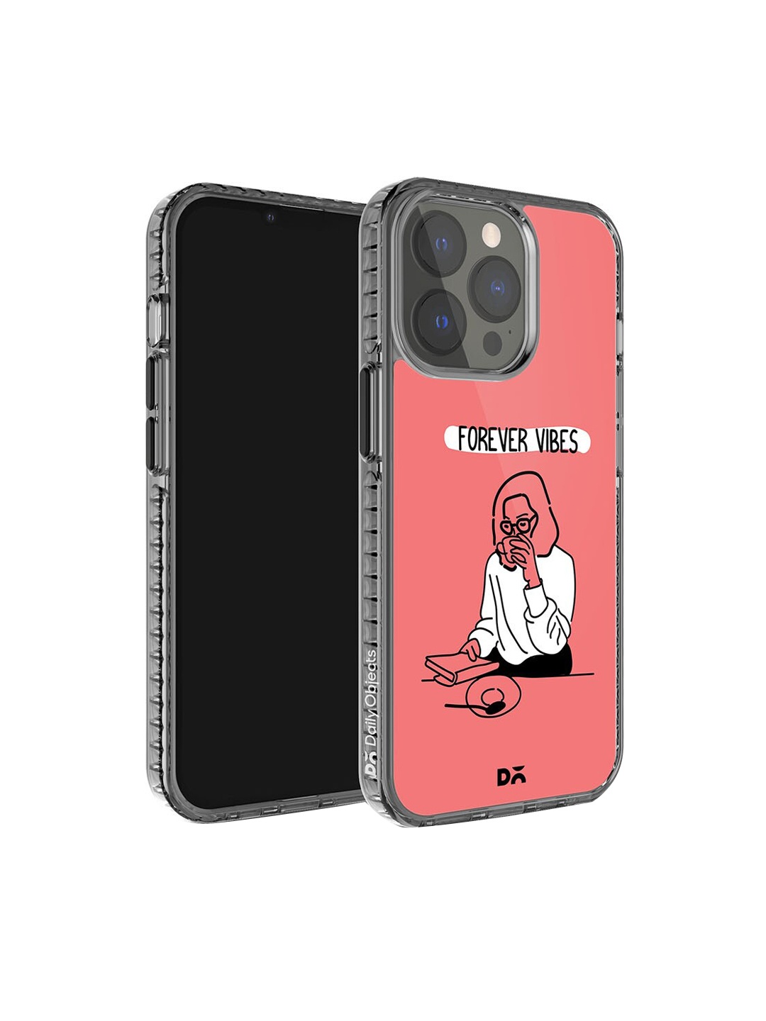 

DailyObjects Printed iPhone 14 Pro Super Slim Back Case, Red