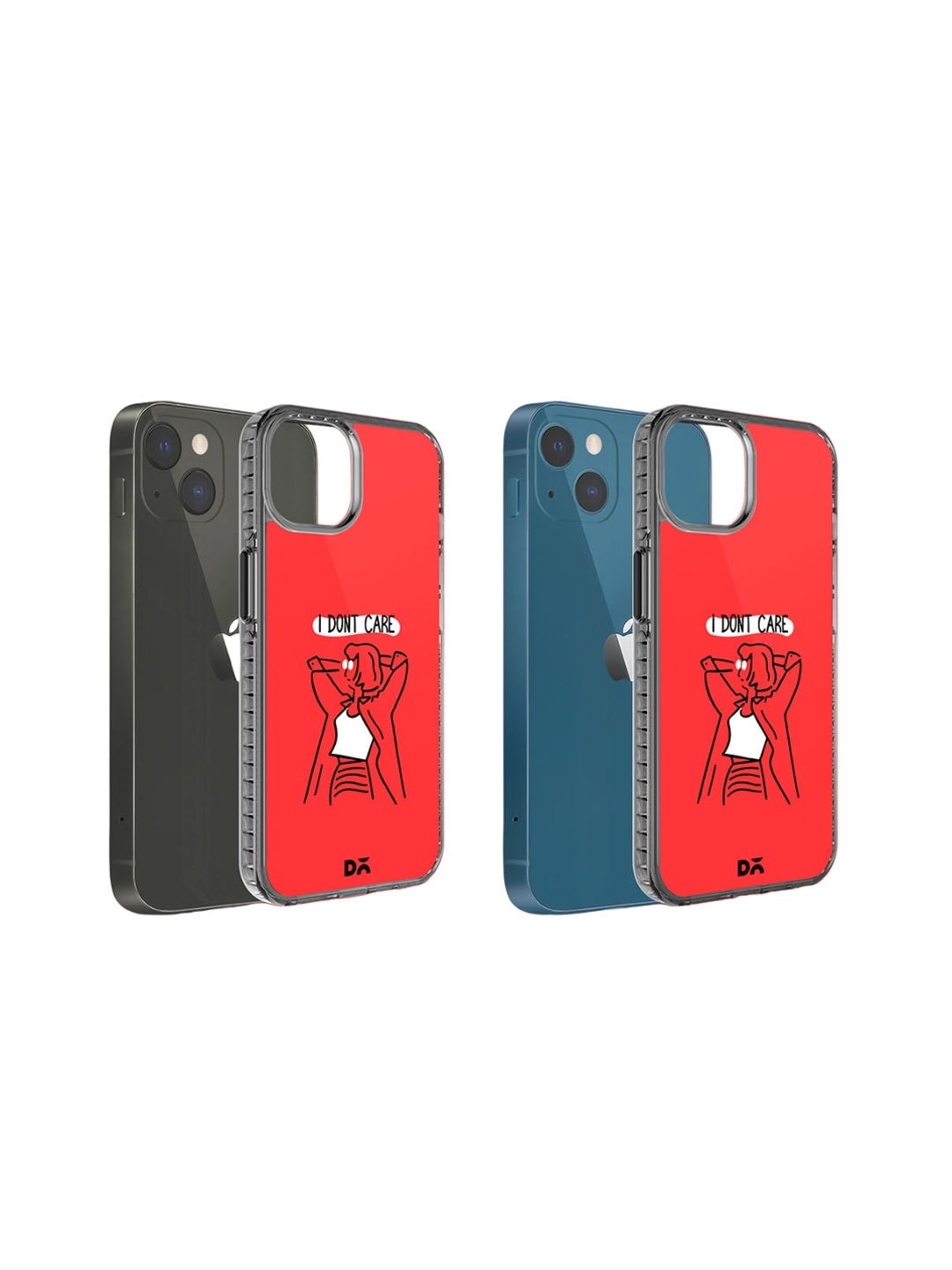 

DailyObjects Unisex Printed iPhone 15 Super Slim Back Case, Red
