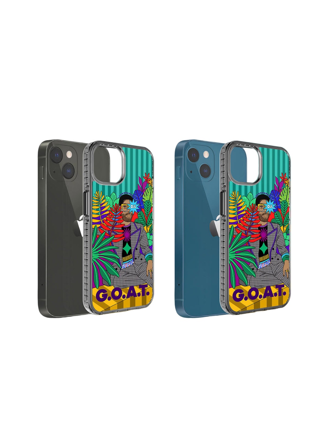 

DailyObjects GOAT Printed Impact Resistant iPhone 15 Plus Super Slim Back Case, Green