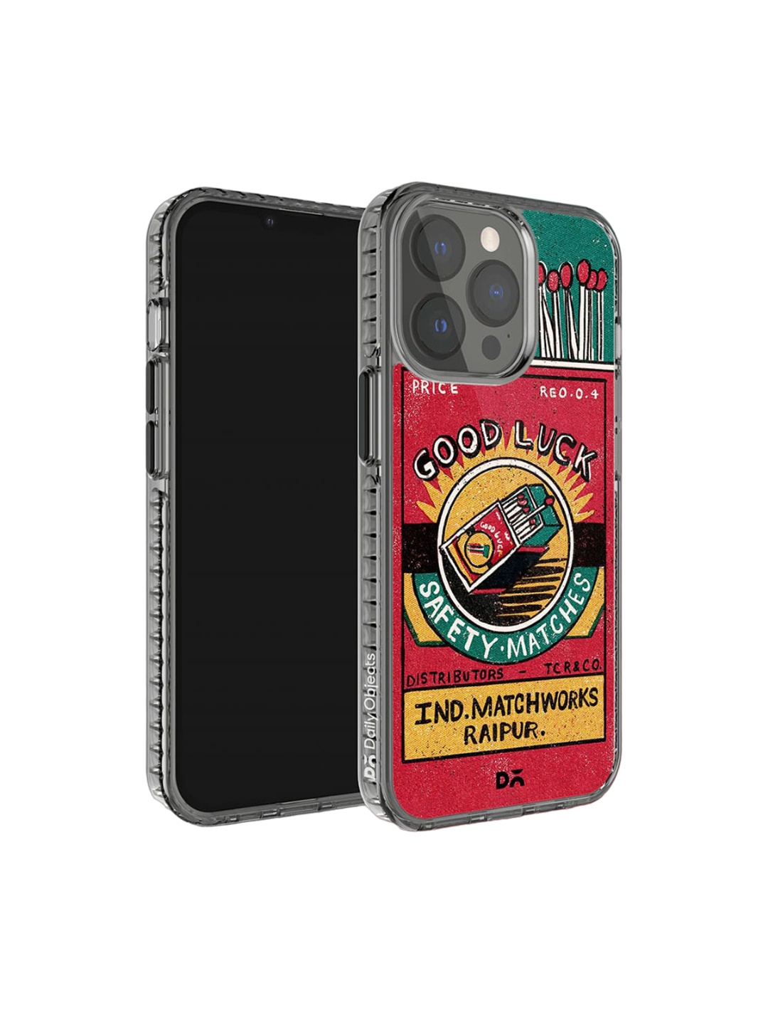 

DailyObjects Quirky Printed iPhone 14 Pro Max Super Slim Back Case, Red