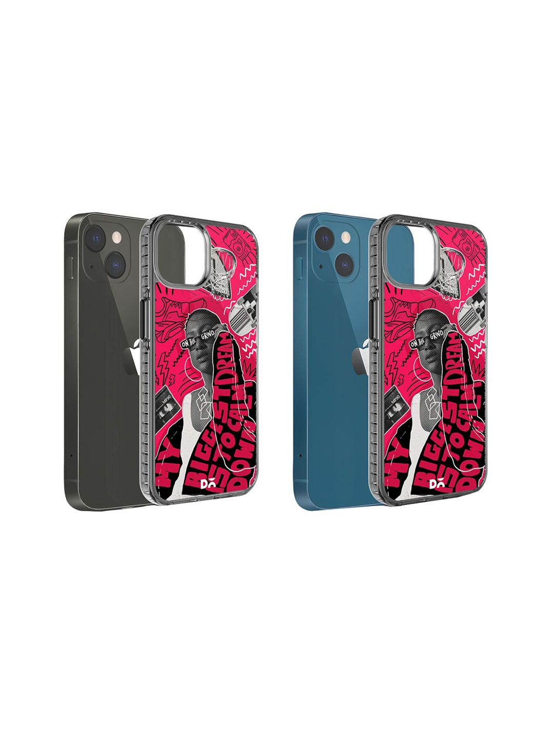 

DailyObjects Printed Impact Resistant iPhone 15 Super Slim Back Case, Pink
