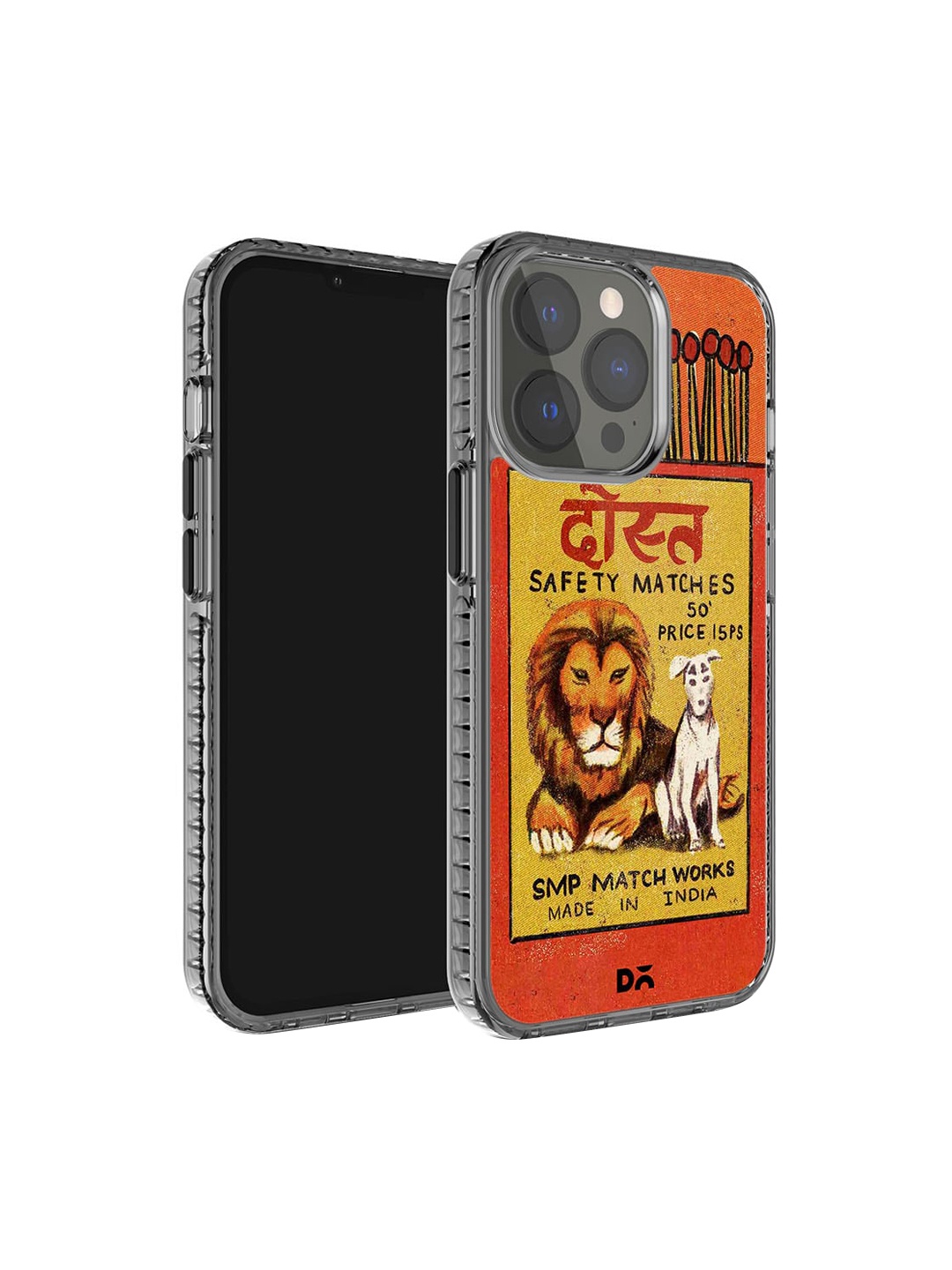 

DailyObjects Printed iPhone 15 Pro Max Super Slim Back Case, Orange