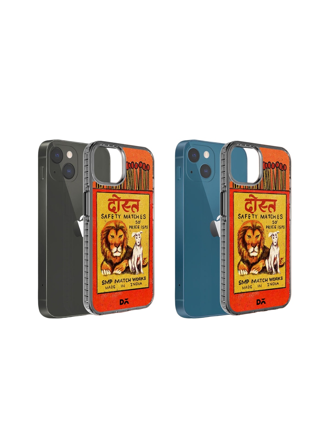 

DailyObjects Unisex Printed iPhone 15 Super Slim Back Case, Orange