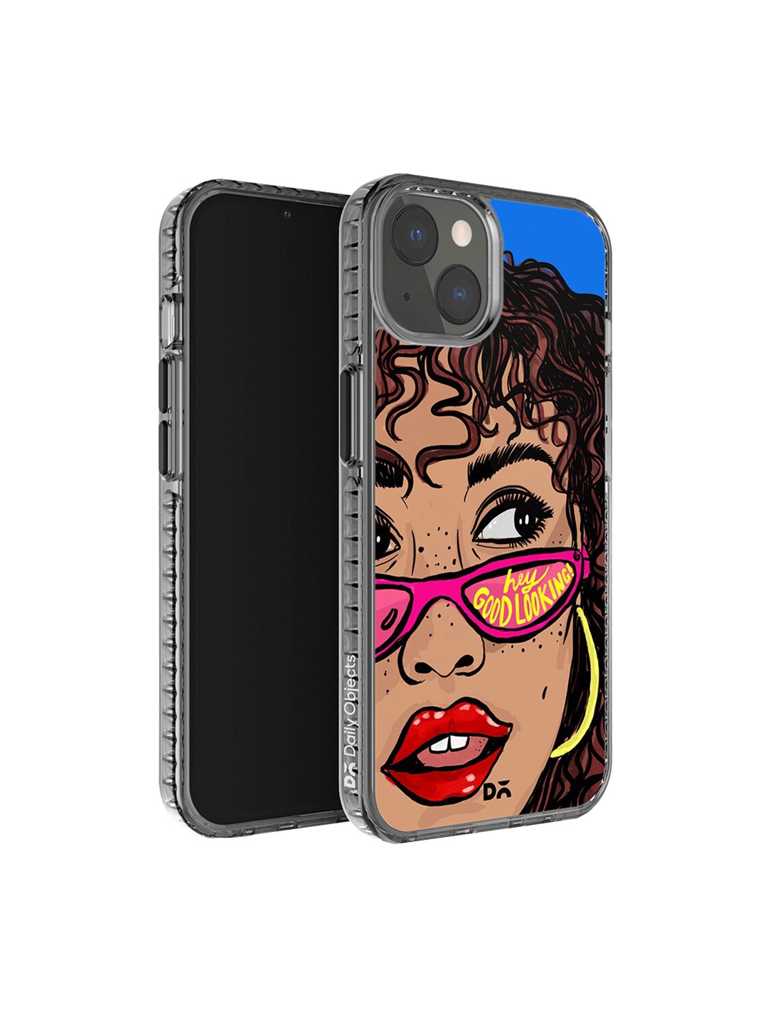

DailyObjects Hey Good Looking Printed iPhone 14 Plus Super Slim Back Case, Brown