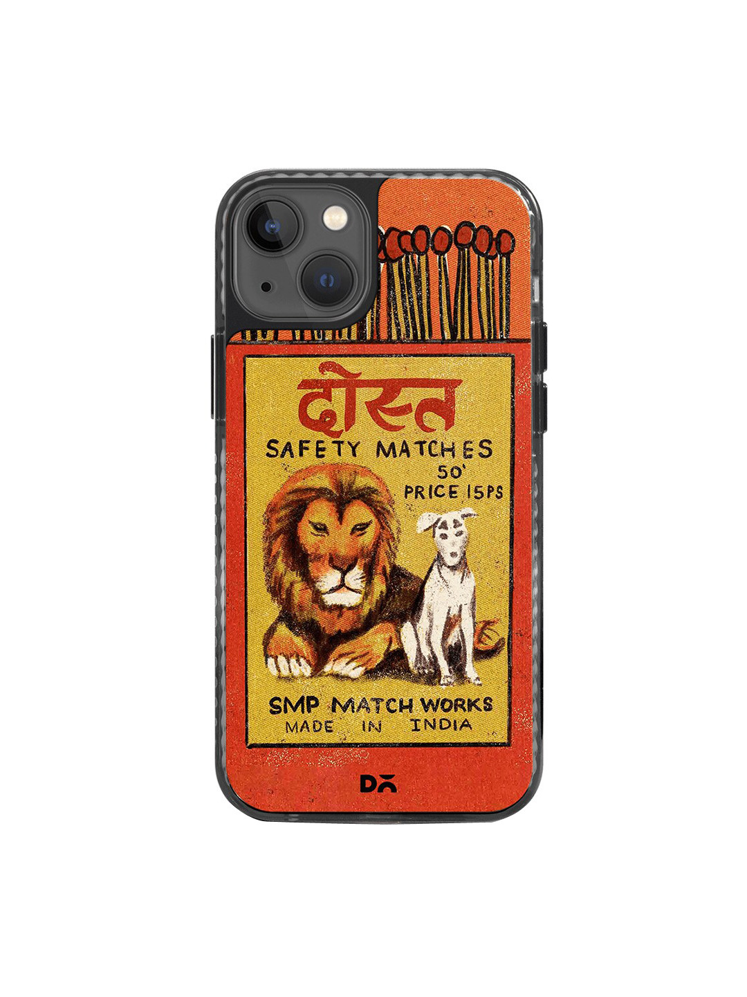 

DailyObjects Printed iPhone 14 Super Slim Back Case, Orange