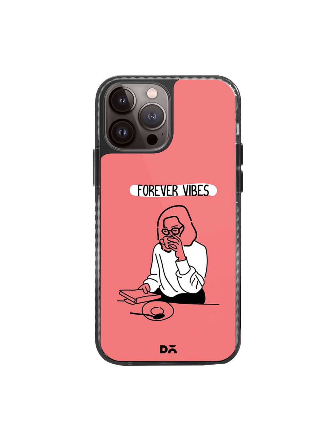 

DailyObjects Printed iPhone 14 Pro Max Super Slim Back Case, Pink