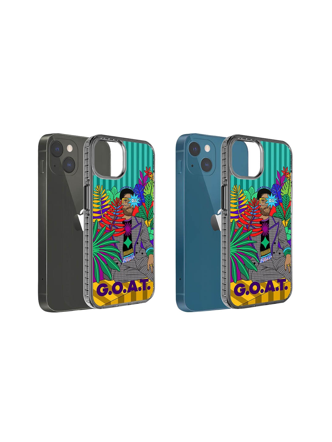 

DailyObjects Printed iPhone 13 Mini Super Slim Back Case, Green