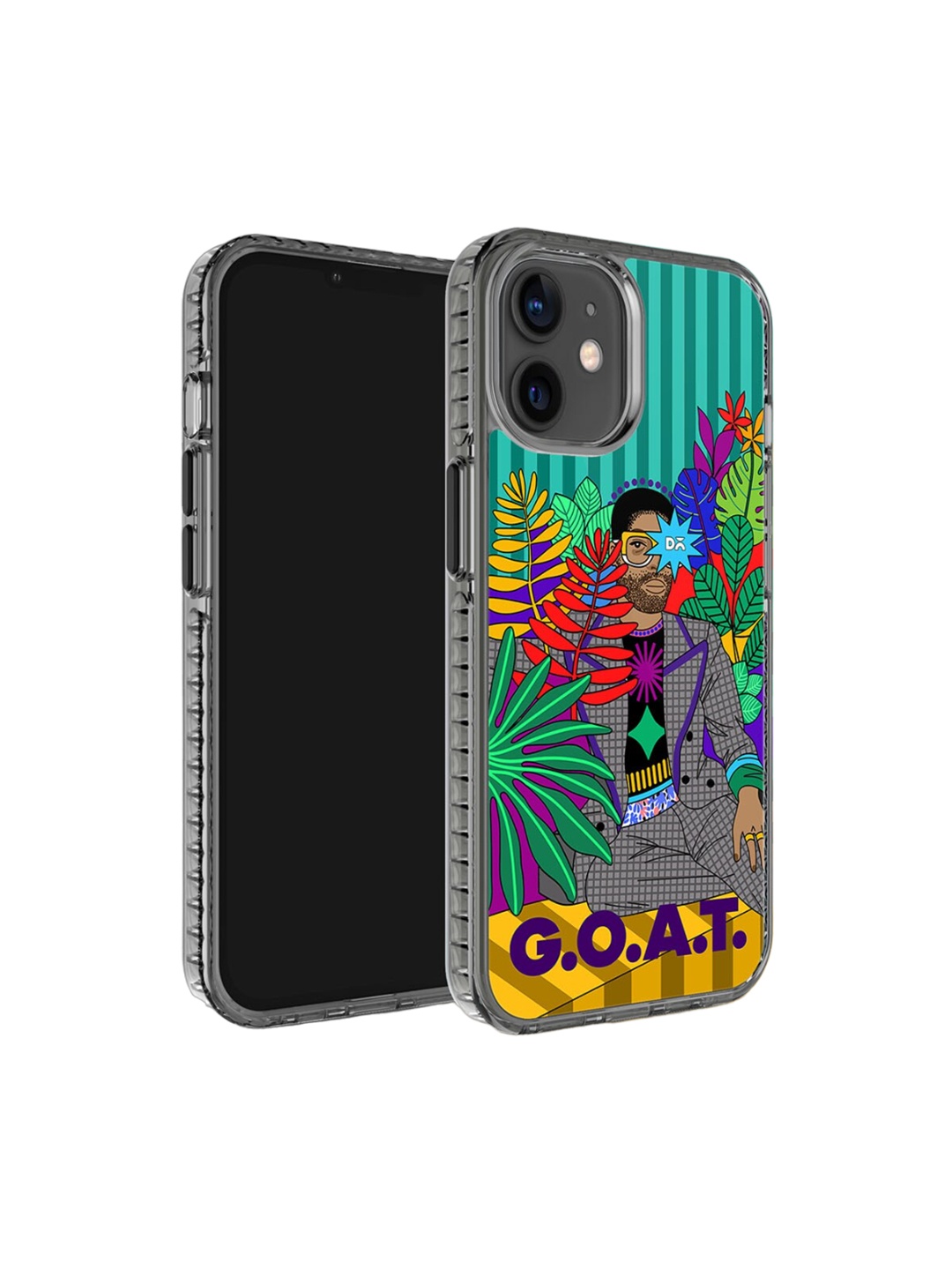 

DailyObjects Printed iPhone 12 Super Slim Back Case, Green