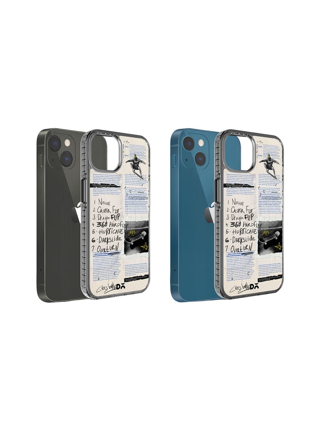 

DailyObjects Flipster Printed Impact Resistant iPhone 15 Plus Super Slim Back Case, Grey