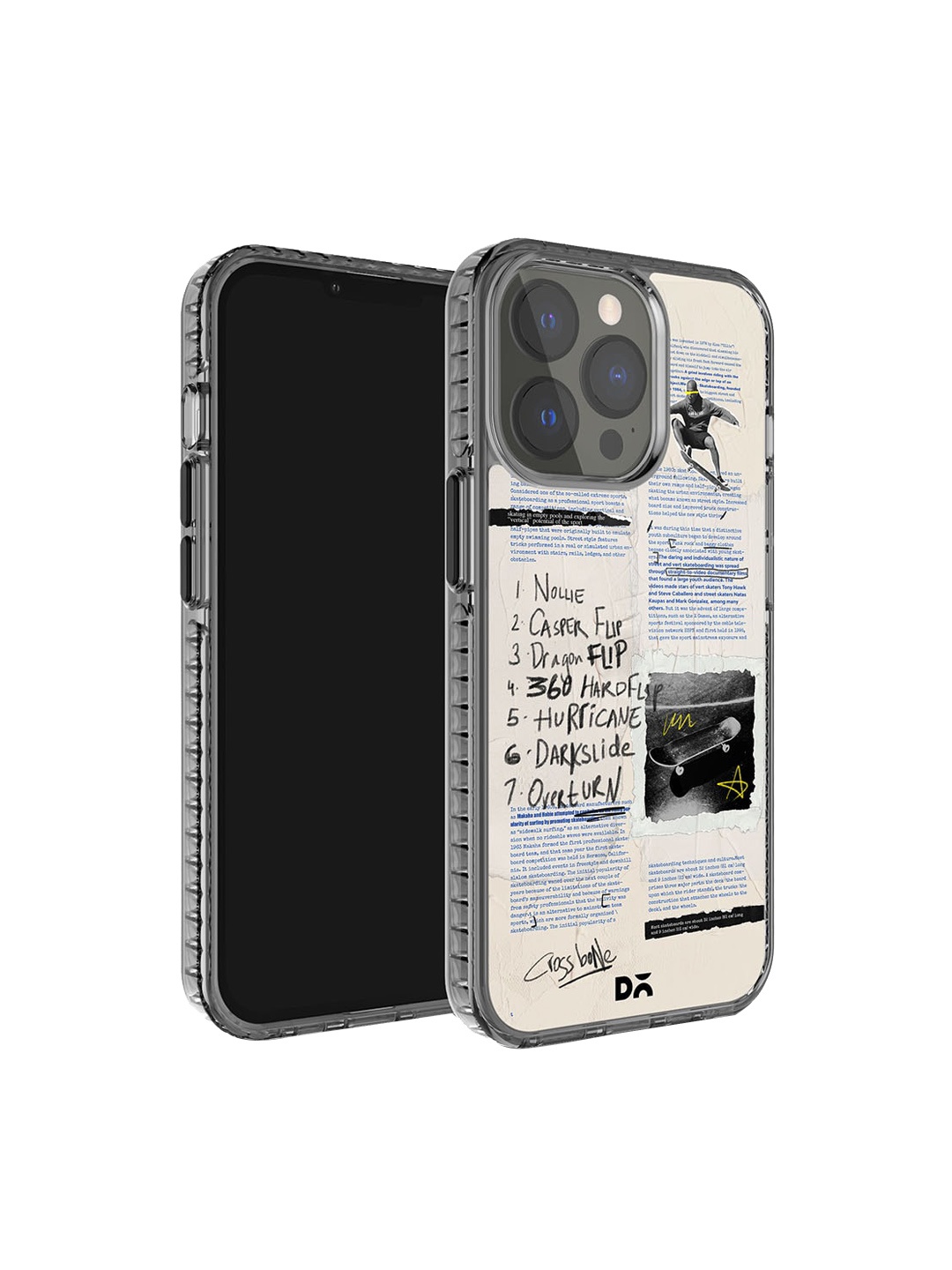 

DailyObjects Printed Impact Resistant iPhone 15 Pro Max Super Slim Back Case, Grey