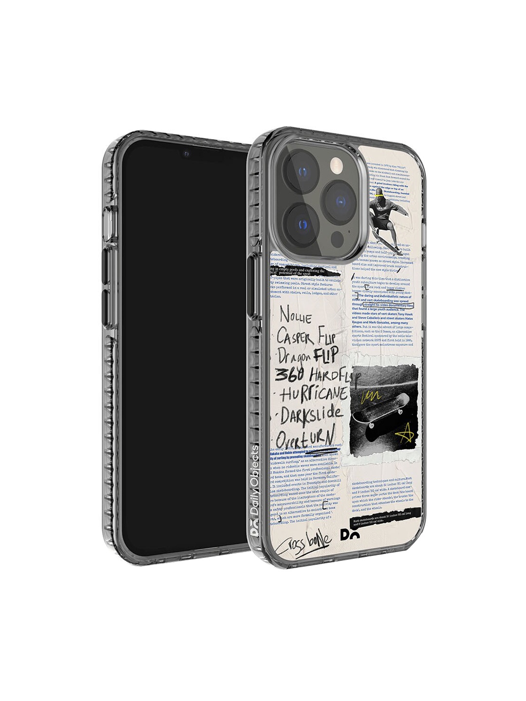 

DailyObjects Flipster Printed Stride 2.0 Case Cover iPhone 13 Pro Max Super Slim Back Case, Grey