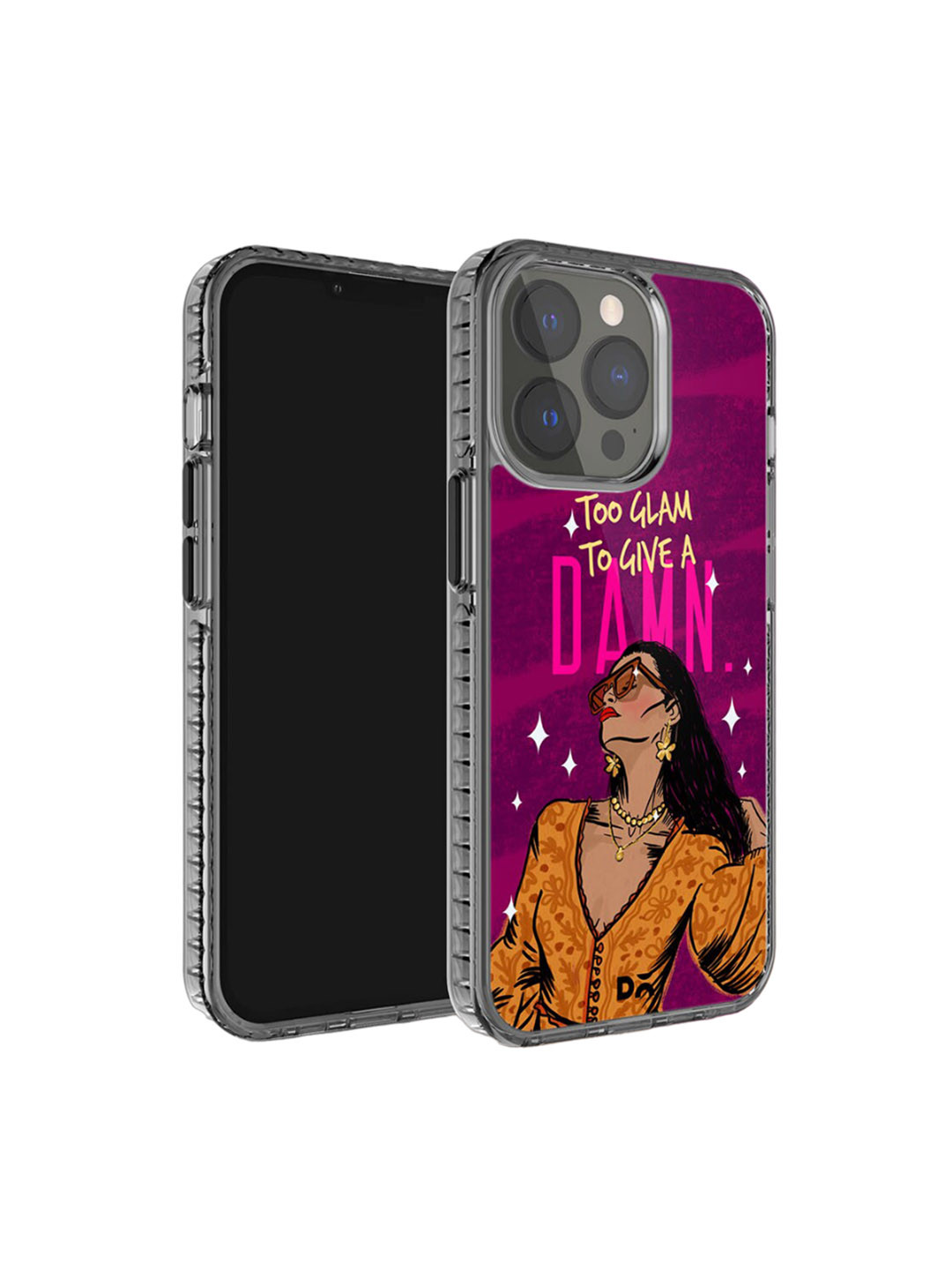 

DailyObjects Printed Impact Resistant iPhone 15 Pro Max Super Slim Back Case, Purple