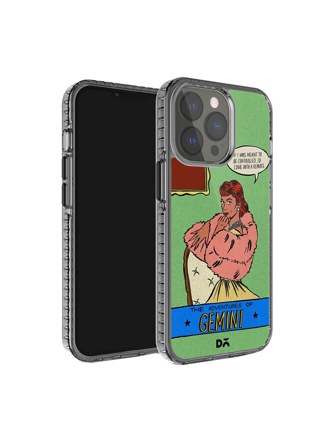 

DailyObjects Graphic Printed iPhone 15 Pro Super Slim Back Case, Green