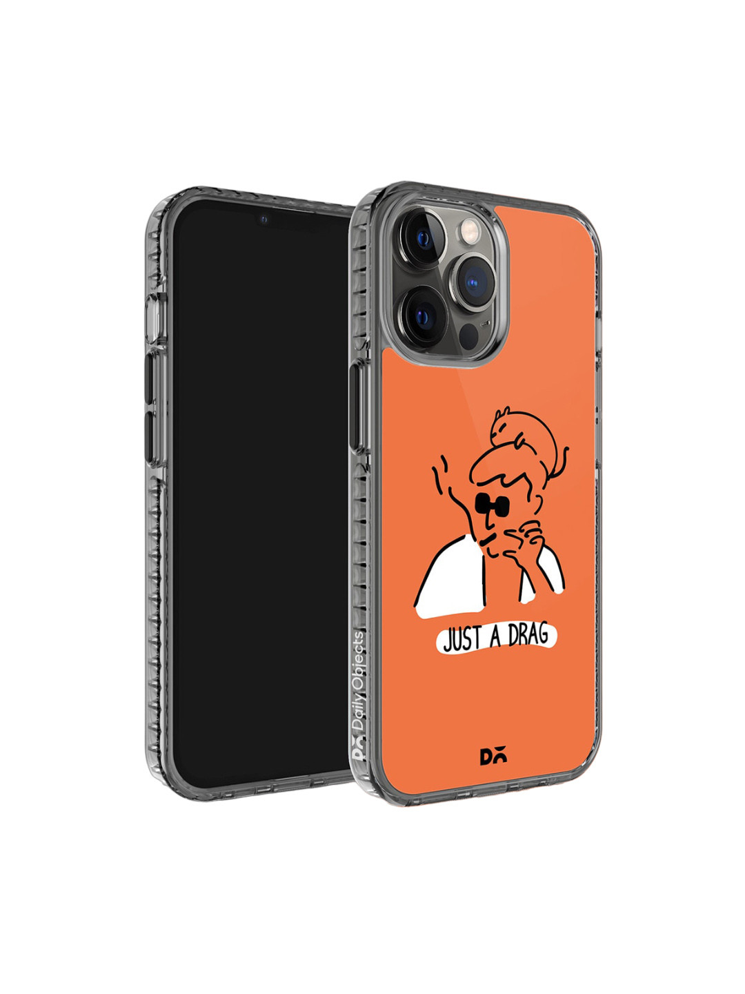 

DailyObjects Printed iPhone 12 Pro Super Slim Back Case, Orange