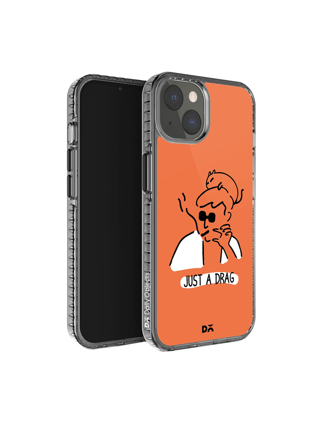 

DailyObjects Graphic Printed iPhone 14 Plus Super Slim Back Case, Orange