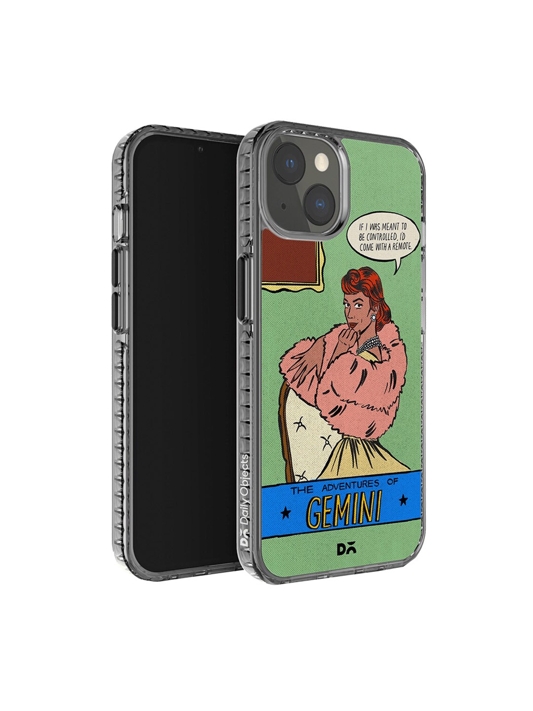 

DailyObjects Gemini Stride 2.0 Printed iPhone 14 Plus Super Slim Back Case, Green