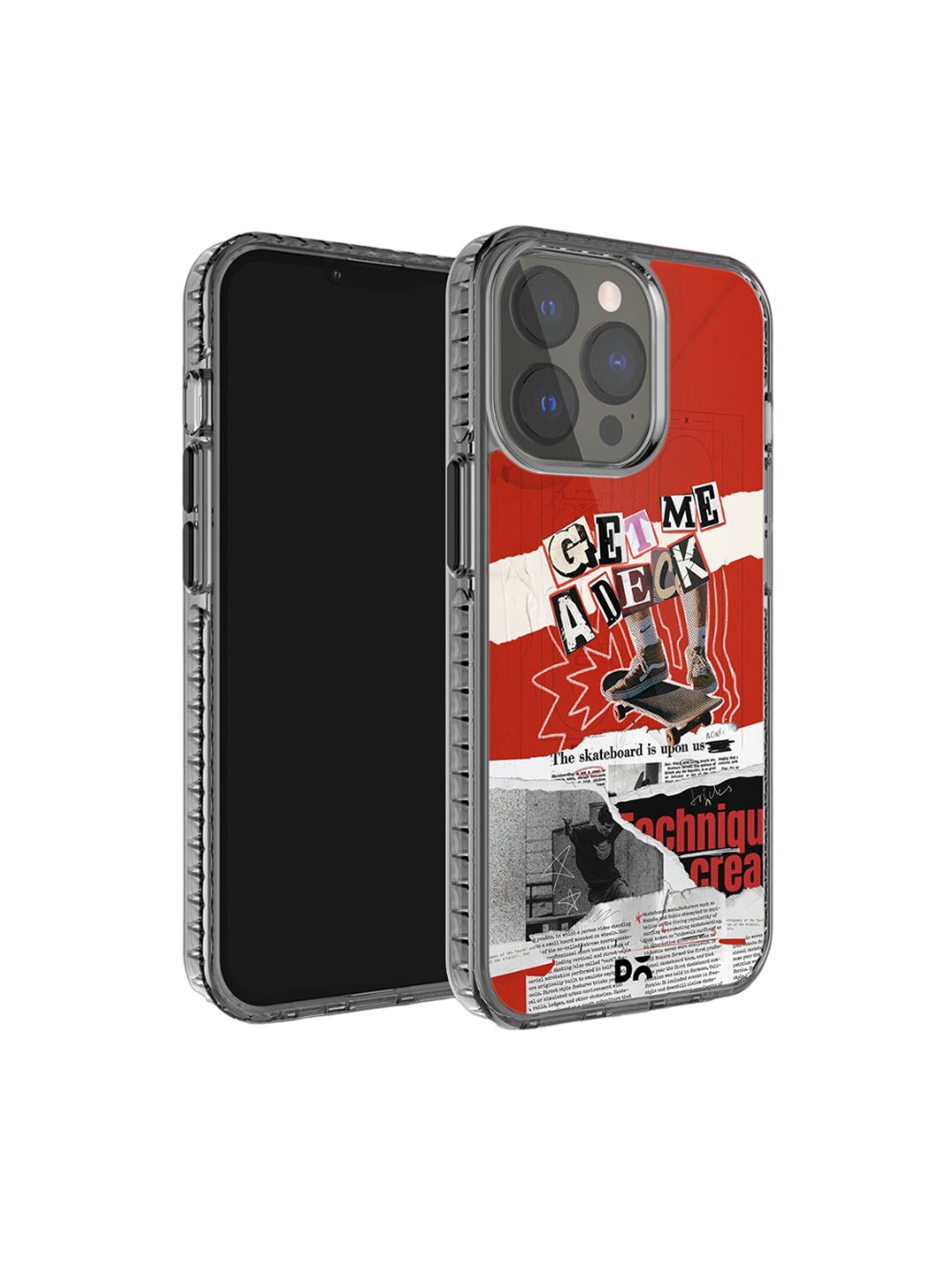 

DailyObjects Printed iPhone 15 Pro Max Super Slim Back Case, Red
