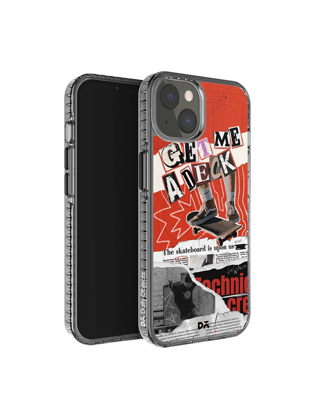 

DailyObjects Typography Printed iPhone 13 Mini Super Slim Back Case, Red