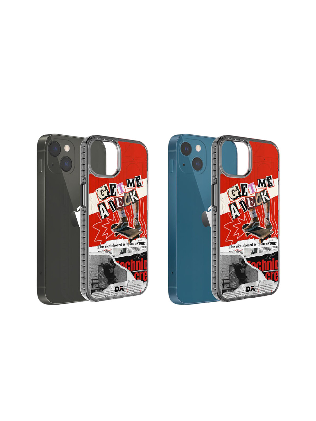 

DailyObjects Graphic Printed iPhone 15 Plus Super Slim Back Case, Red