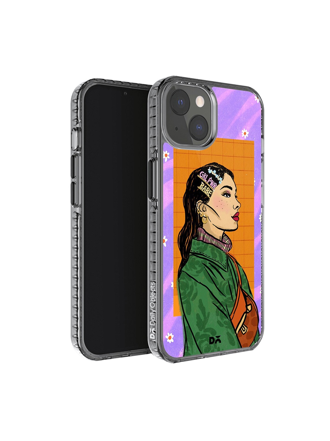 

DailyObjects Printed Impact Resistant iPhone 14 Plus Super Slim Back Case, Purple