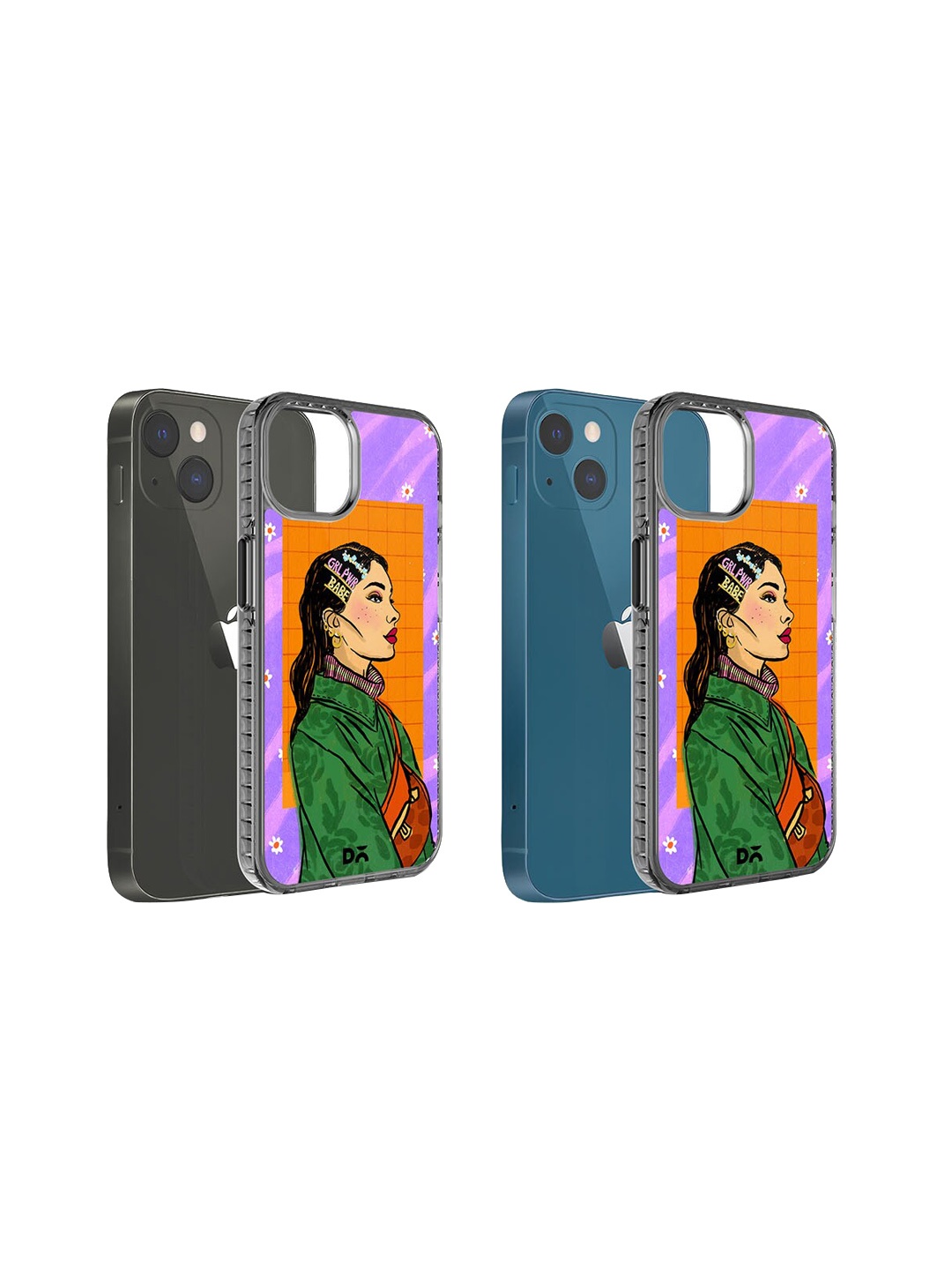

DailyObjects Printed iPhone 15 Super Slim Back Case, Purple
