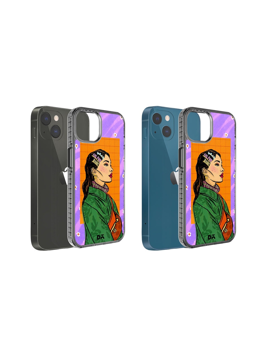 

DailyObjects Girl Power Babe Printed Stride 2.0 Cover iPhone 15 Plus Super Slim Back Case, Purple