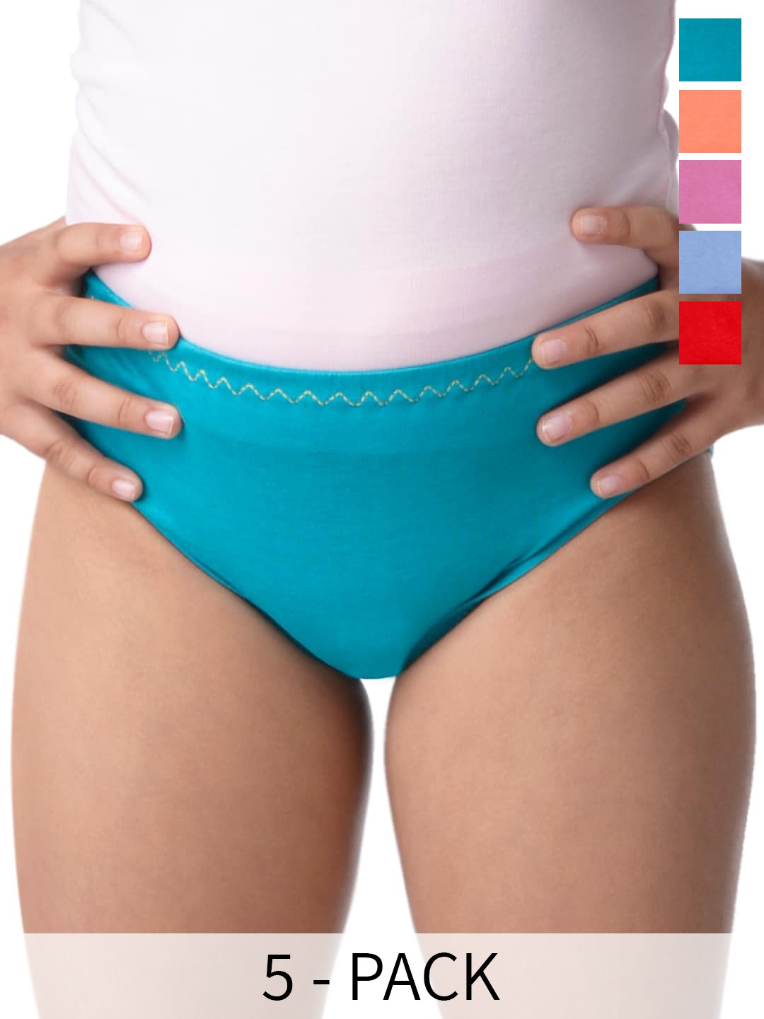 

BAESD Girls Pack Of 3 Assorted Cotton Hipster Briefs
