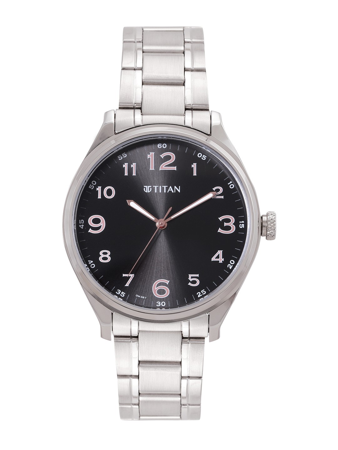 

Titan Men Stainless Steel Bracelet Style Analogue Watch 1802SM04, Black
