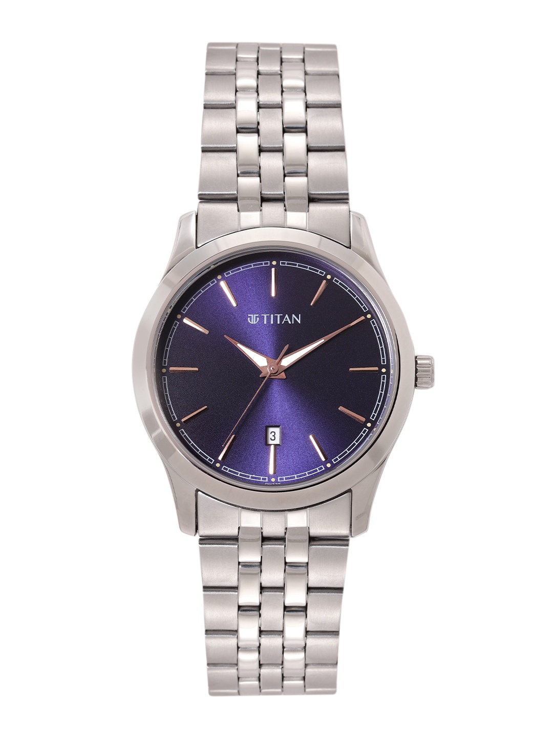

Titan Men Bracelet Style Analogue Watch 1823SM02-Blue