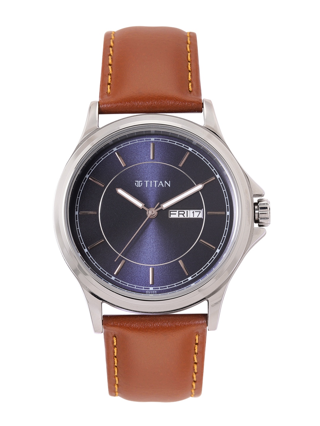 

Titan Men Leather Analogue Watch 1870SL02-Blue