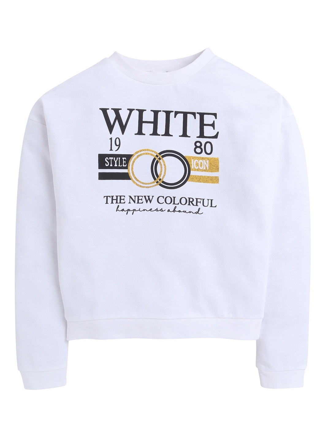 

BAESD Typography Printed Top, White
