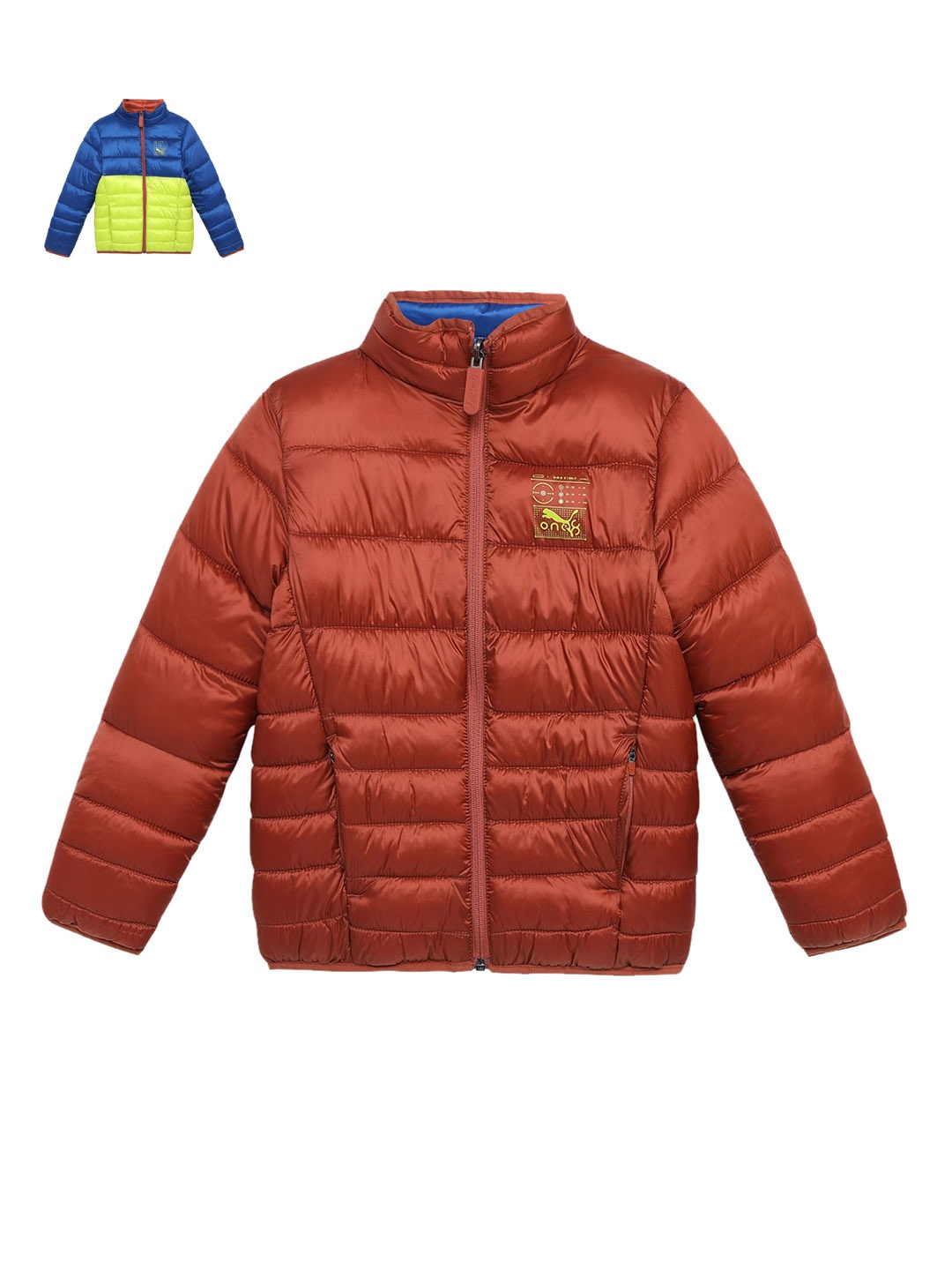 

one8 x PUMA Boys Reversible Padded Jacket, Brown