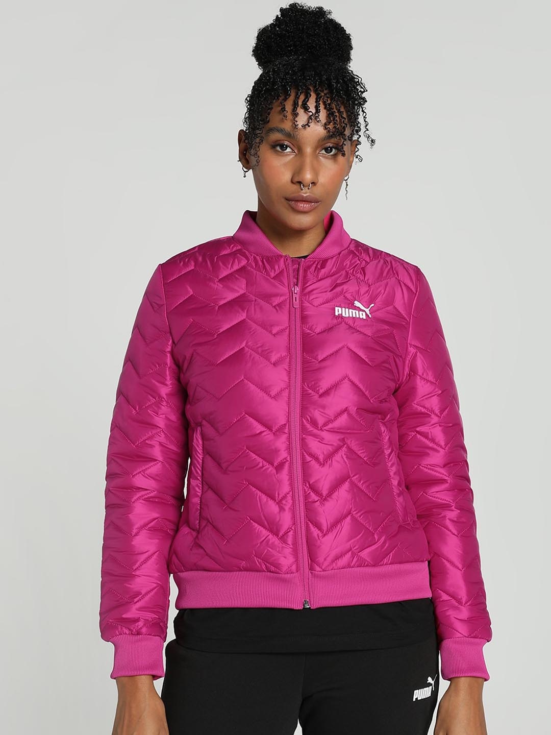 

Puma Women Zip-Up Bomber Jackets, Pink